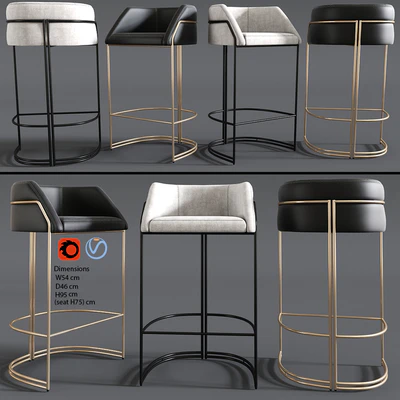 Deja vu bar stool Giopagani — Ver 1