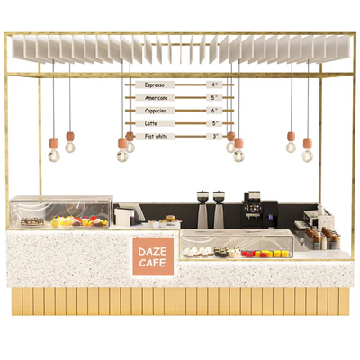 Cafe design in eco-style — Ver 1