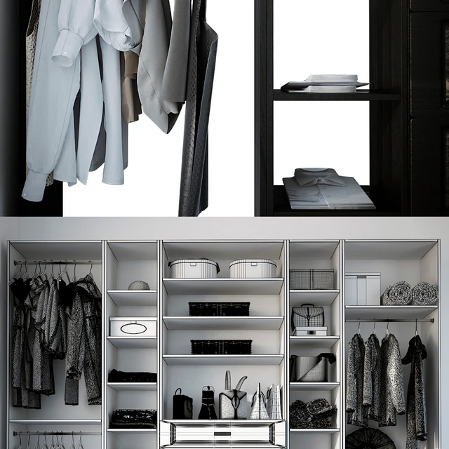 Open wardrobe with filling — Descargar