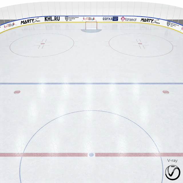 Hockey box 30x60 m. with KHL markings — Descargar