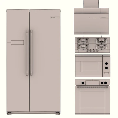 BOSCH 4 kitchen appliances set — Ver 3