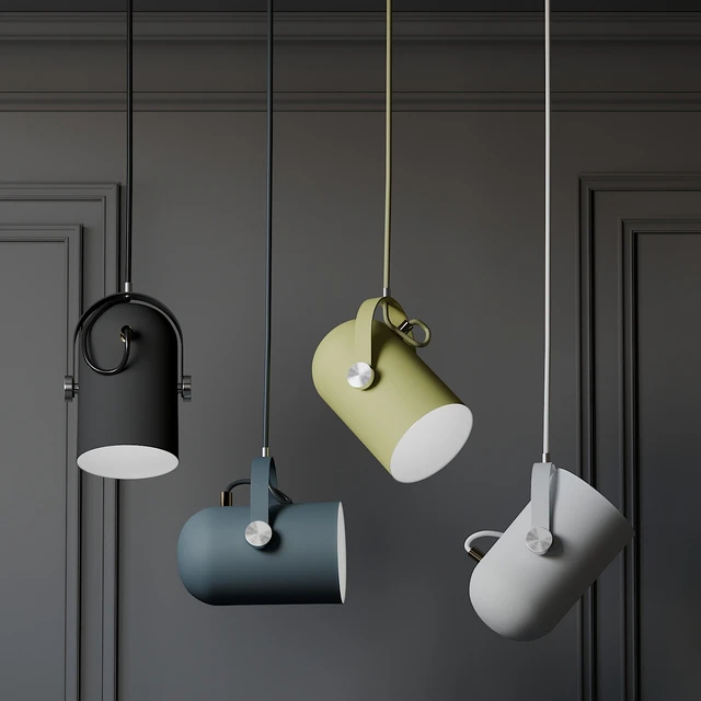 Warmly - Modern Nordic Angled Drop Lights - 7 Colors — Скачать