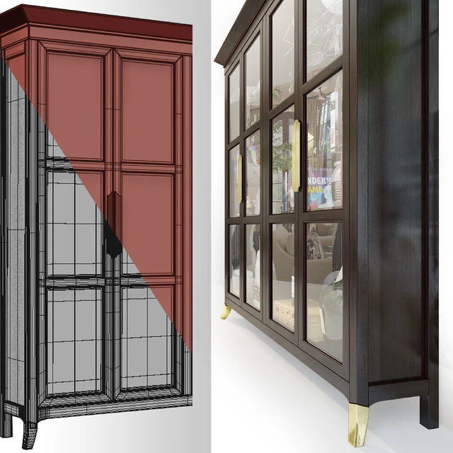 Шкаф / витрина Capricci. Cabinet by Prestige — Скачать