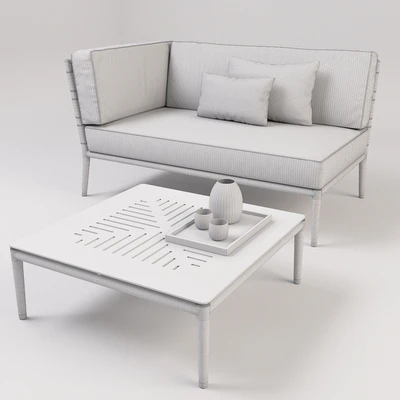 Cane-line - Conic 2 seats + table — Ver 2