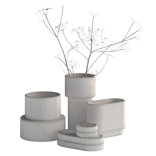 Ripple Fluted Glass Vases HnM Home — Descargar