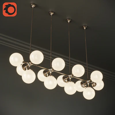 Tribeca Loft Chandelier Linear Triple — Ver 1