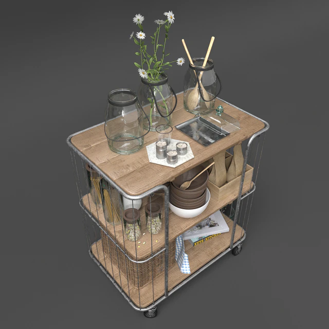 Kitchen trolley. Kitchen Set Stockholm. — Descargar