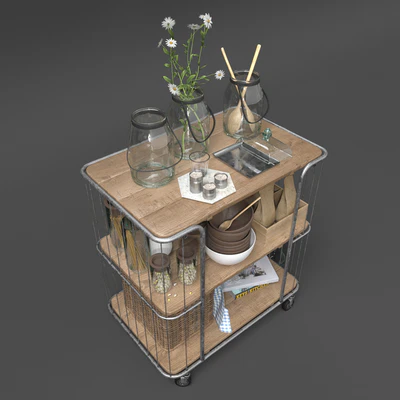 Kitchen trolley. Kitchen Set Stockholm. — Ver 2