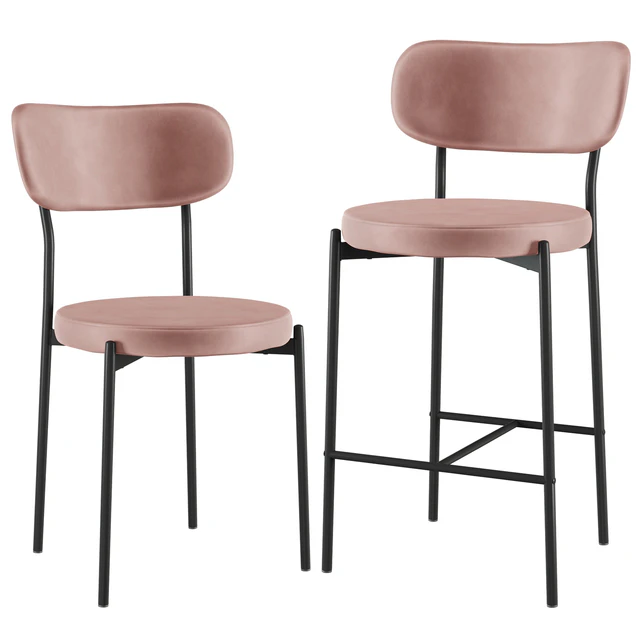 Chair&Bar stool Barbara black legs SG — Descargar