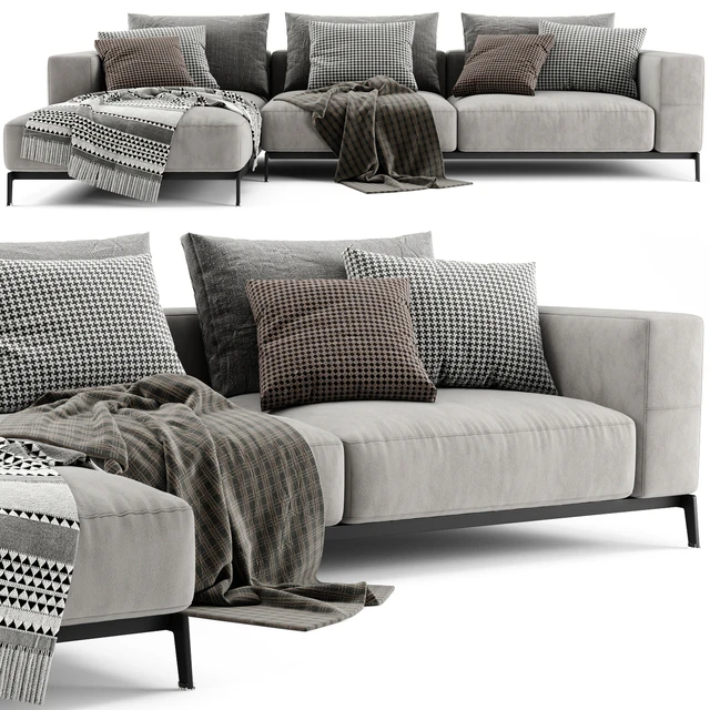 Flexform Ettore Chaise Longue Sofa 3 — Descargar