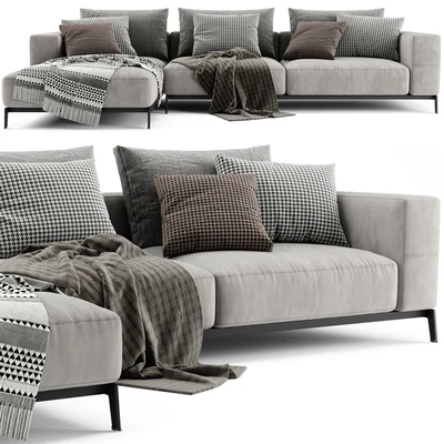 Flexform Ettore Chaise Longue Sofa 3 — Ver 2