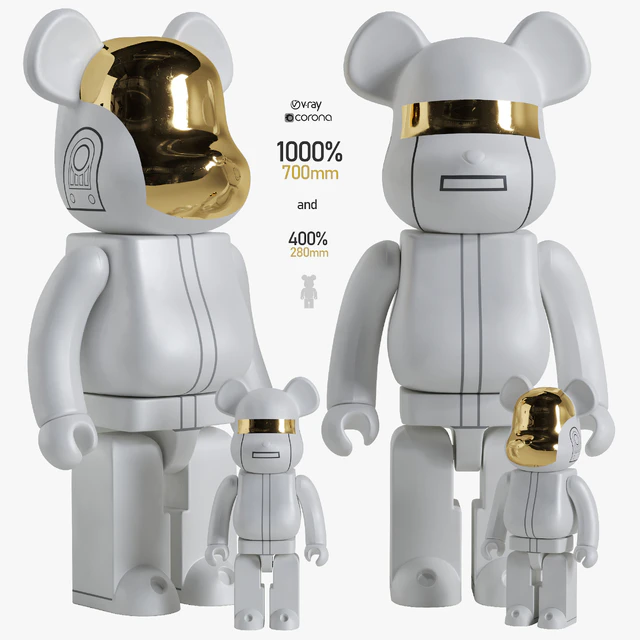 Bearbrick / Daft Punk White Suit — Descargar