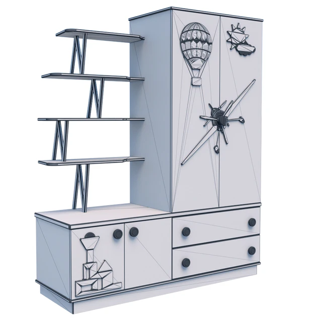 OM CHILDREN'S CABINET "AVIATOR" ENAMEL — Descargar