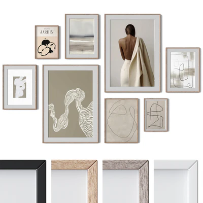 Set of 8 wall paintings 3007 — Ver 1