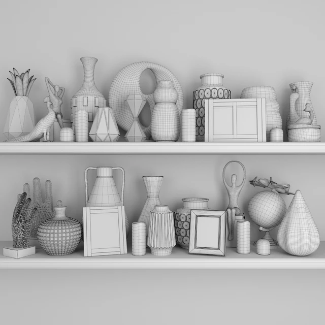 Huge decor set with figurines and candles — Descargar