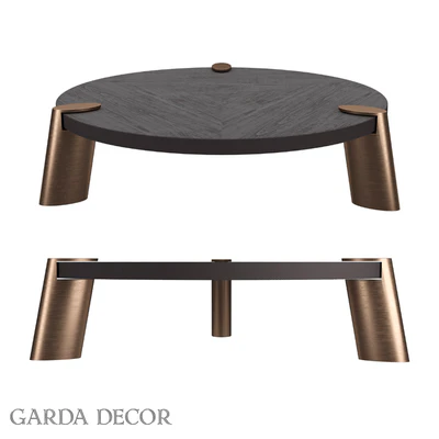 JOURNAL TABLE LOW KONG DARK WALNUT 58DB-CT17191 Garda Decor — Ver 1