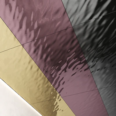Decorative steel sheets with waves 02 — Ver 3