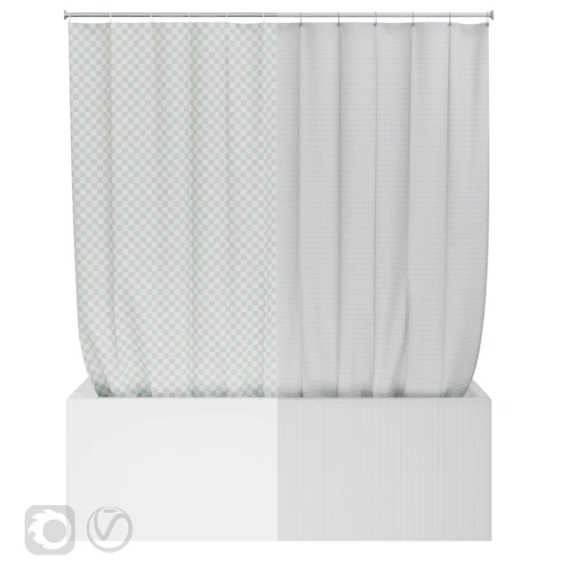 Shower curtain and bathtub Knief shape 70 — Download