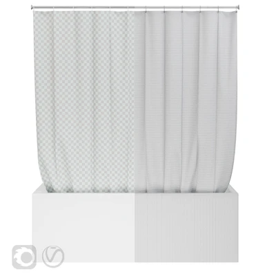 Shower curtain and bathtub Knief shape 70 — View 2