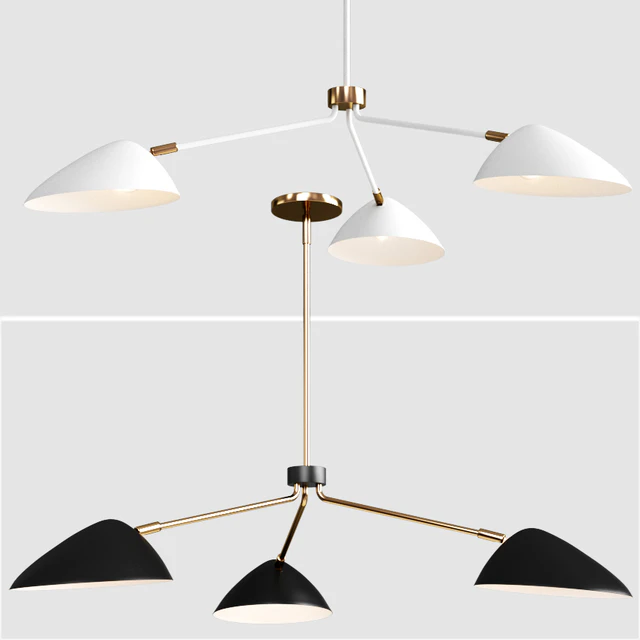 West Elm Curvilinear Mid-Century Chandelier — Скачать