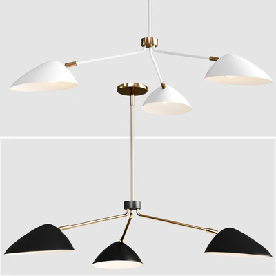 West Elm Curvilinear Mid-Century Chandelier — Скачать