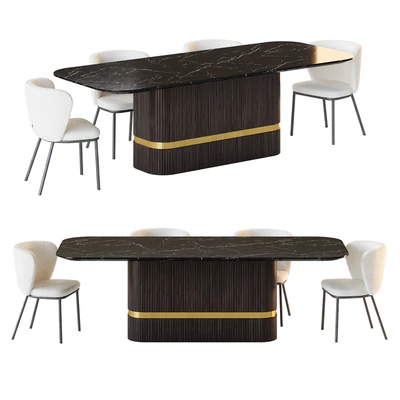Dining table OSBORNE and chair Ciselia — Ver 2
