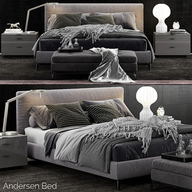 Minotti Andersen Bed — Descargar