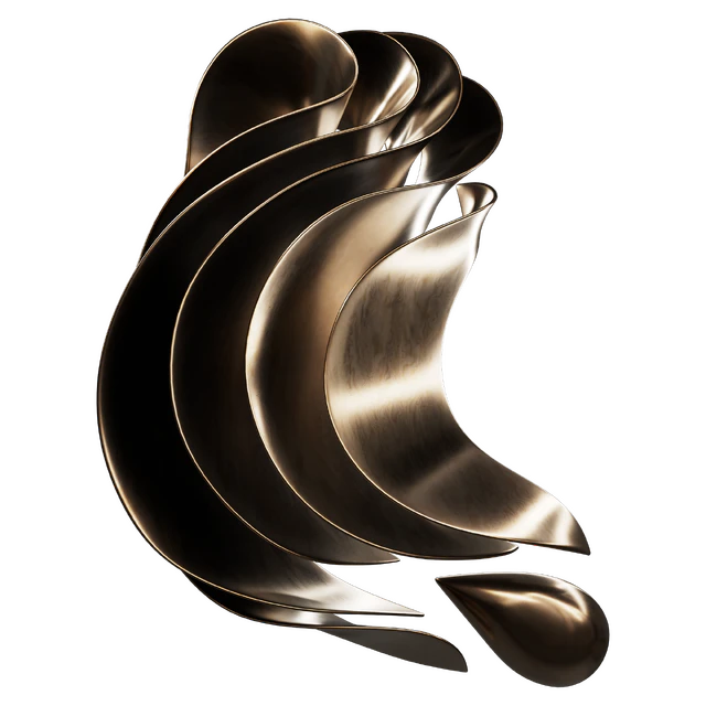 Настенная скульптура Abstract Wave Vasso Fragkou 05 — Скачать