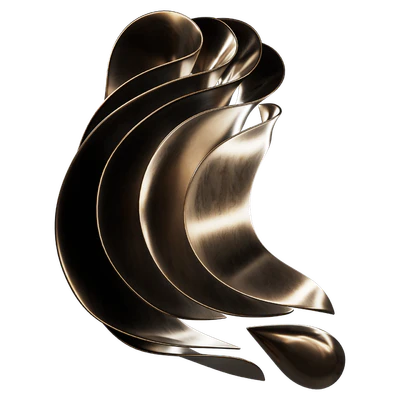 Настенная скульптура Abstract Wave Vasso Fragkou 05 — Вид 2