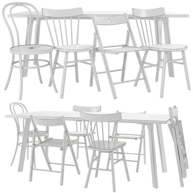 IKEA table and chair set 01 — Descargar