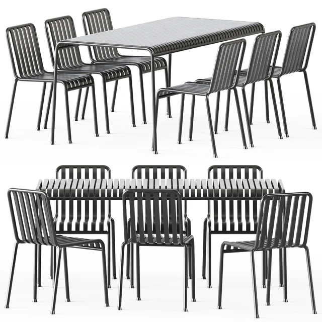 Palissade Table and Palissade Chair by Hay — Descargar
