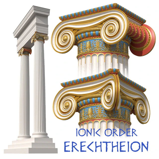 Ionic Order Erechtheion Column — Descargar