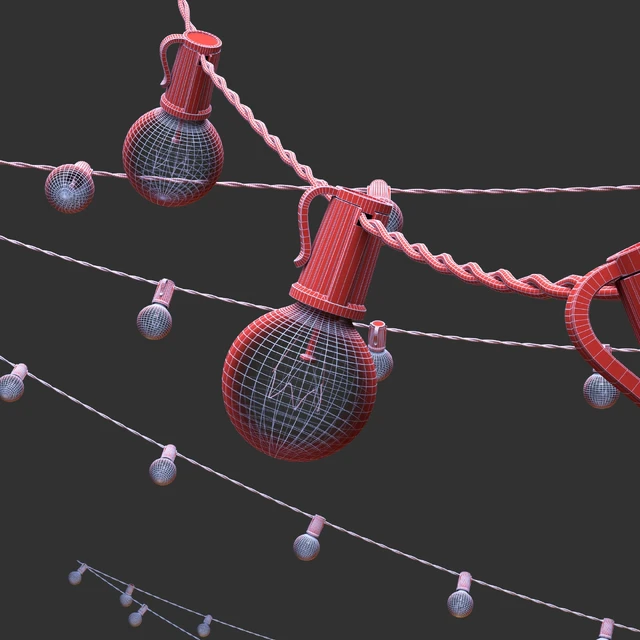 Editable Garland Retro — Скачать