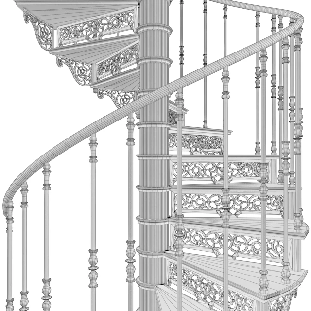 Винтовая лестница / Spiral staircase — Скачать