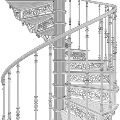 Винтовая лестница / Spiral staircase — Вид 2