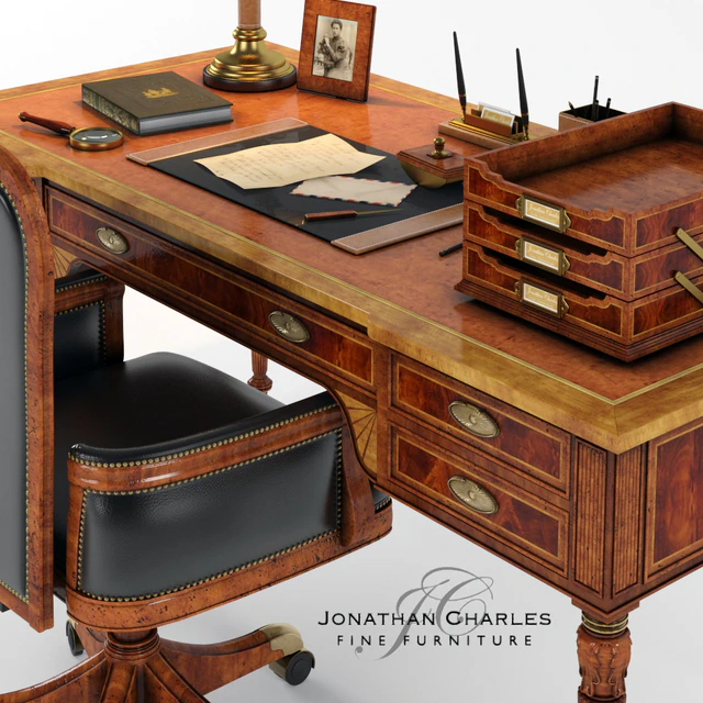 Armchair and desk with accessories Jonathan Charles — Descargar