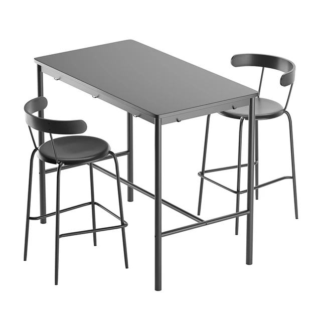 Стул барный Ингвар Ikea и стол Томмарюд — Скачать