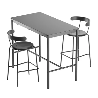 Стул барный Ингвар Ikea и стол Томмарюд — Вид 1