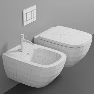 Wall hung toilet Laufen Palomba 8.2080.2.000.000.1 — Ver 2