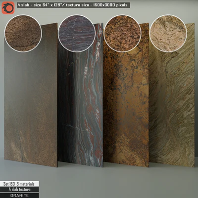 Granite Slab Set 160 — Вид 1
