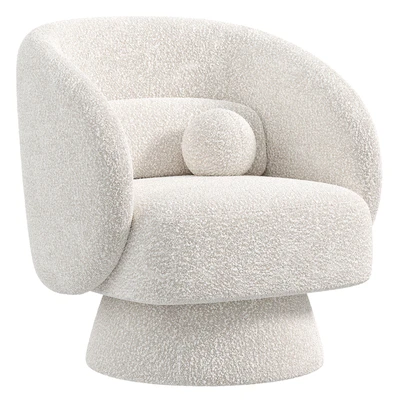 Saboor Upholstered Swivel Barrel Chair — Вид 2