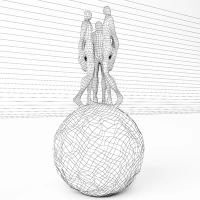 Скульптура DCUBEDESIGN "The Conversation" — Вид 2