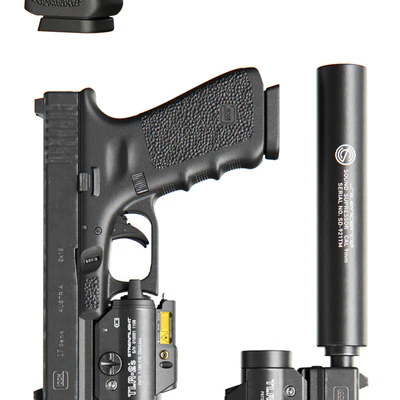 Pistol Glock 17 Gen4 + Flashlight with laser pointer — Ver 2