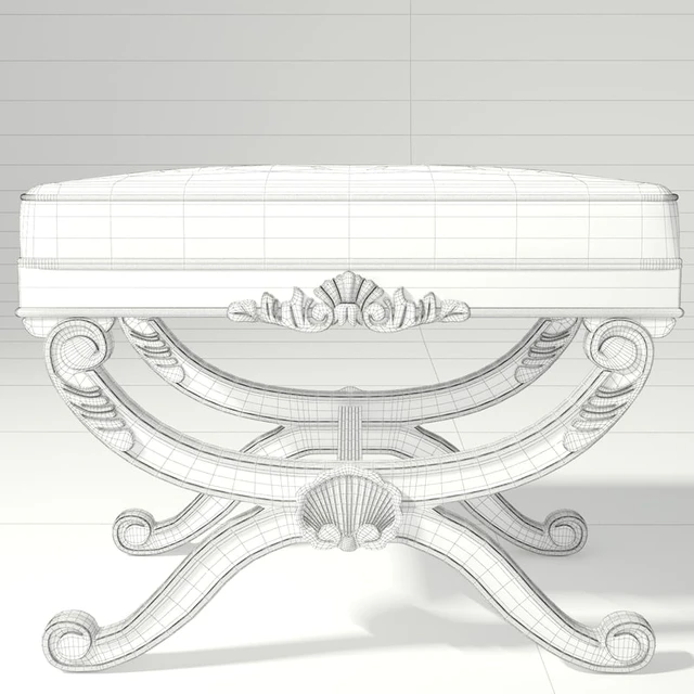Century Furniture Bench 3919B French Footstool — Descargar
