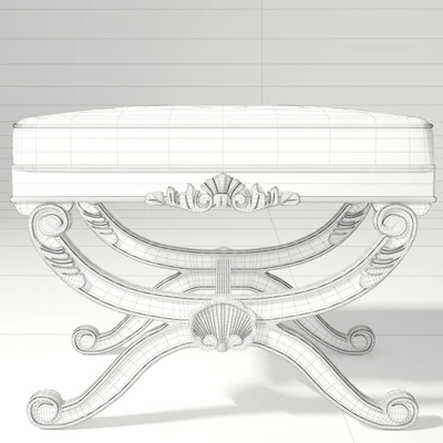 Century Furniture Bench 3919B French Footstool — Ver 2