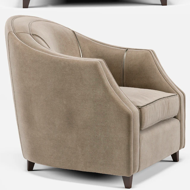Edina Regency Camel Velvet Round Seamed Arm Chair — Скачать
