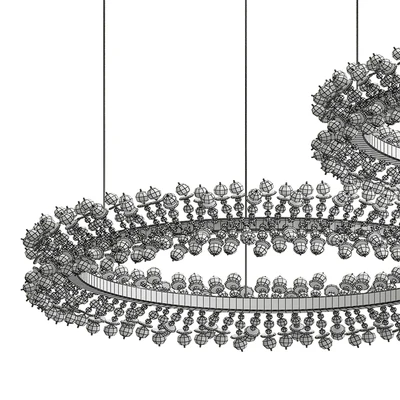 Crystal double ring chandelier — Вид 2