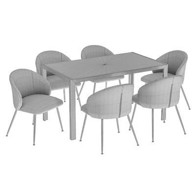Dining chair Garda Decor and table Derby — Ver 2