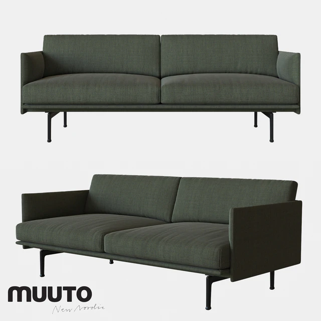 Muuto OUTLINE sofa 2 seater — Download