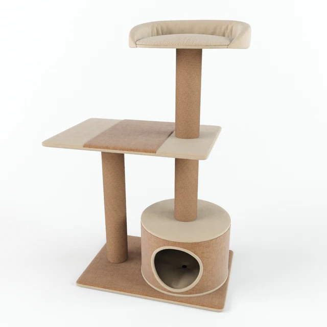 PetPals Group 3 Level Playhouse Condo Cat Tree — Descargar